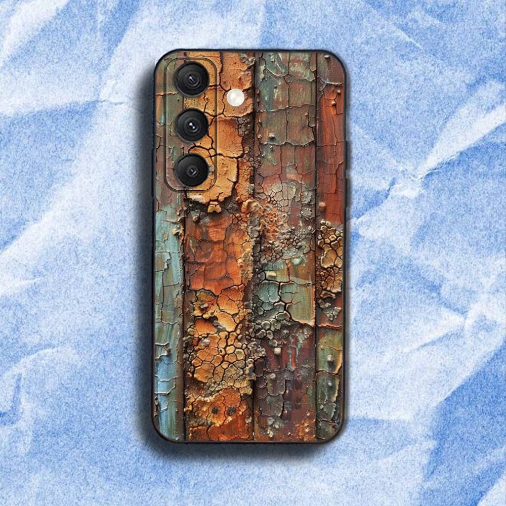 Retro I-Industrial R-Rusty Phone Case For Samsung S 25,24,23,22,30,21,10,9,Ultra,Plus,Lite,FE,4,5G Black Soft Case