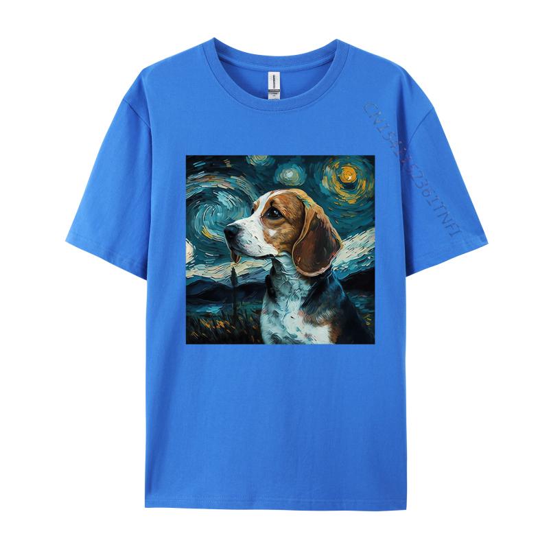 Beagle Dog Post Impressionist Tshirts 100 Cotton T Shirt Unisex Customized Tops Tees Plain T Shirts Wholesale