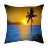 Office Sofa Cushion Summer Vacation Beach Scenery Decoration Cover Luxury Home Decoration Cushion Cover