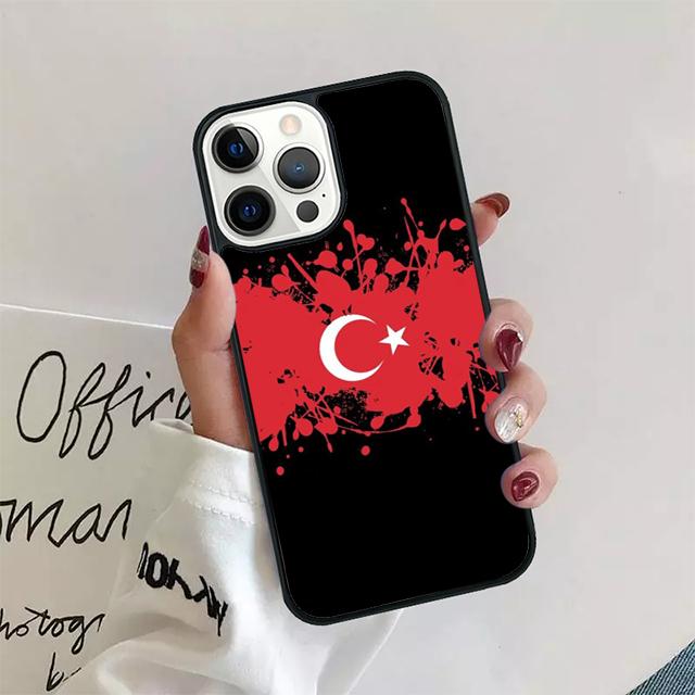 Republic of Turkey Realistic Flag Cover For iPhone 17 Air 15 16 14 13 12 Pro Max 11 Pro Max Plus Phone Case Coque