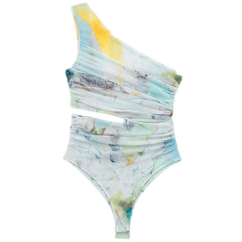 

Модный стиль Летний женский стильный облегающий универсальный комбинезон с принтом из шелковой сетки 5039386 403 Figure Color L