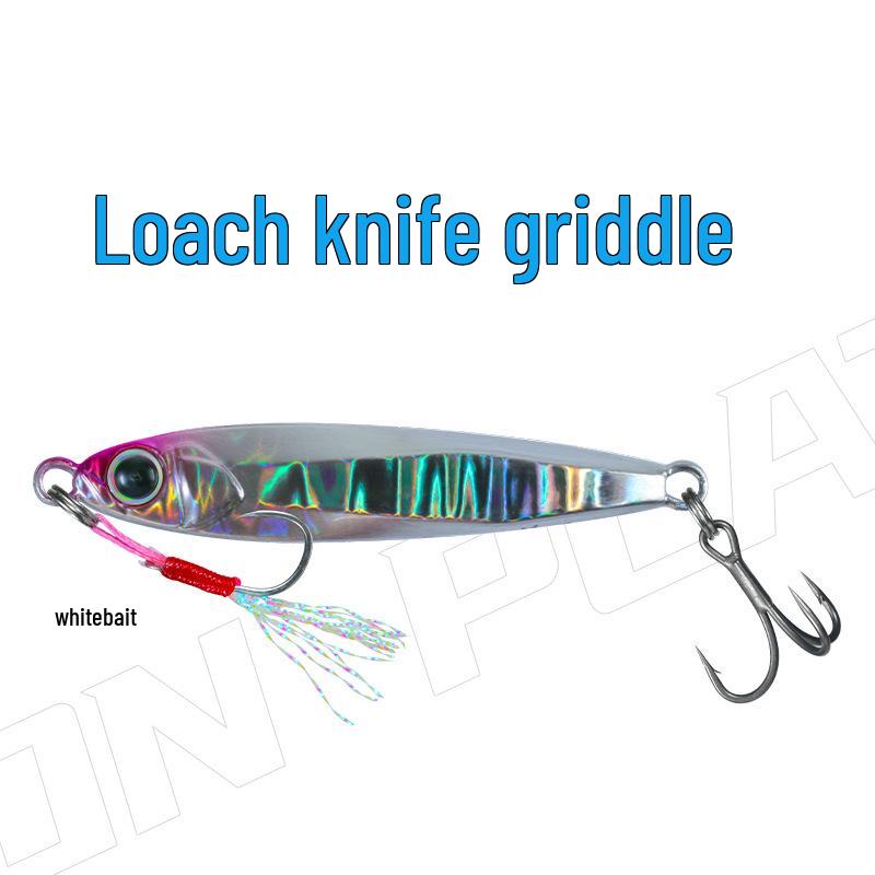

Ruidao Chui Iron Plate Lure: Long Cast Fishing Bait for Bass and Mandarin Fish 7g No Hook