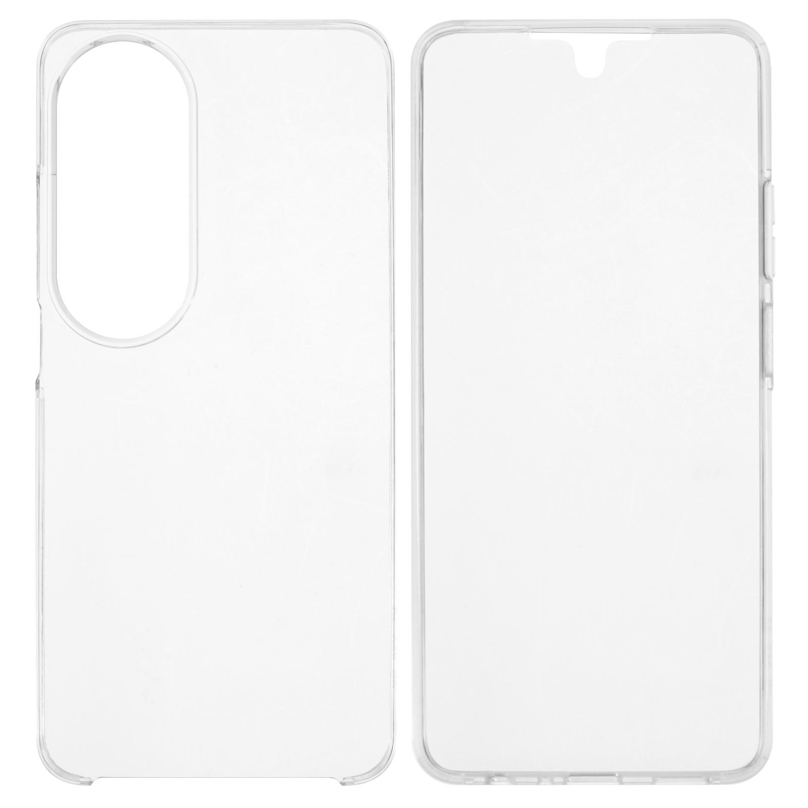 

For Oppo A60 4G Case TPU Frame Clear Acrylic Back Phone Cover with PET Film A