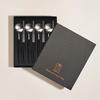 Service de couverts Eiffel Bogen 8 pièces Satiné (Noir) Coffret Cadeau pour 4 Personnes