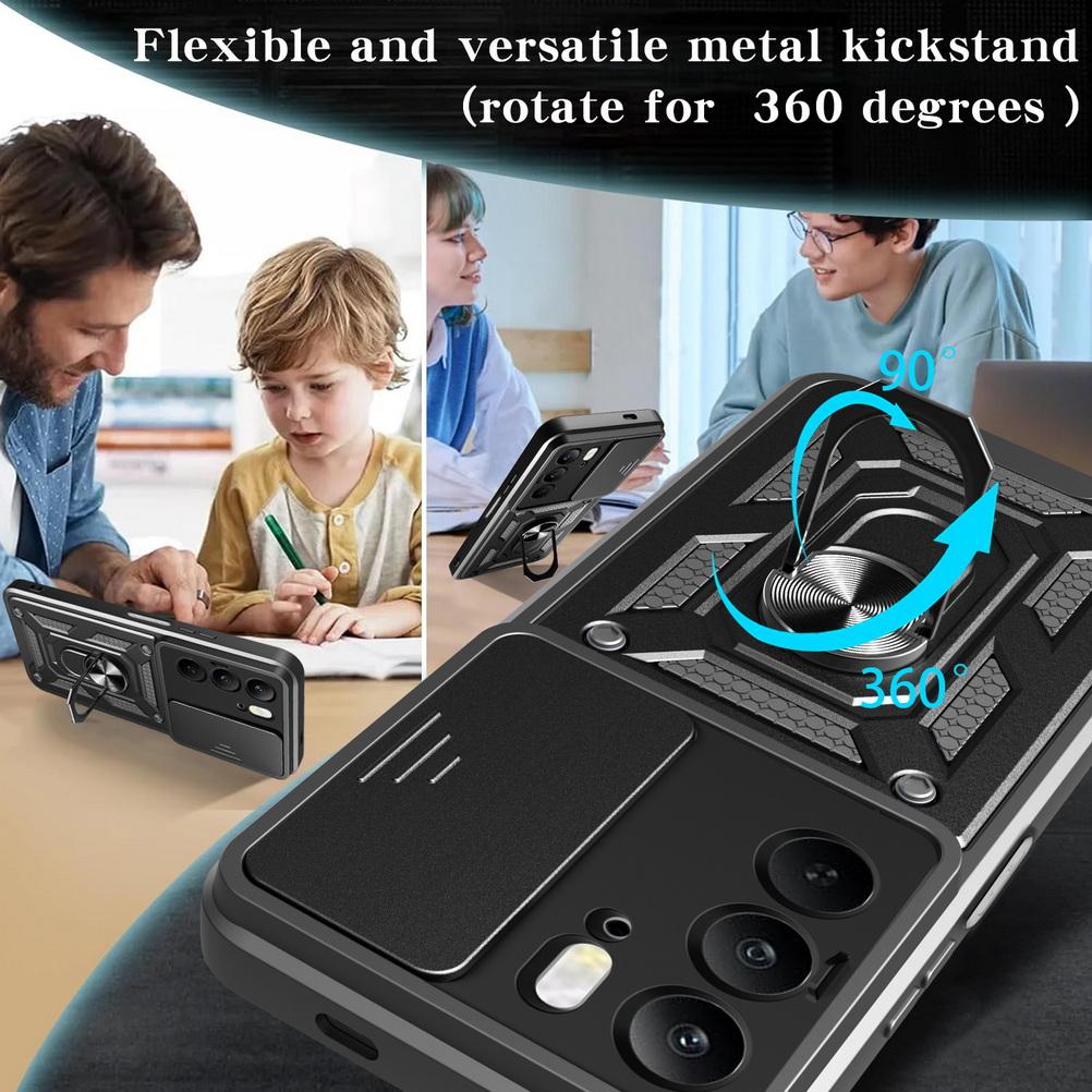 Custodia Protettiva per Fotocamera per Realme C75 C61 C63 C65 C67 C51 C53 C55 C35 C21y Realme 14X GT 7 Pro 3 Neo 5 V60 Pro Cover ad Anello Armatura