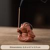 Zen Chinese Style Tabletop Incense Base Toad Fairy Ceramic Toad Censer Holder  For Household Aroma