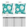 White Daisy Floral Pattern Pillowcases Morden Pillow Case For Sofa Home Decoration Design Pillow Cover