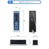 Size 20*6.5cm Digital Shower FM Radio Fan Speaker Freehand Computer Control Panel Shower Room Cabin Accessories