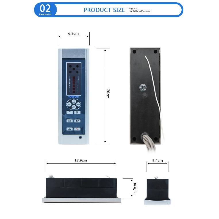Size 20*6.5cm Digital Shower FM Radio Fan Speaker Freehand Computer Control Panel Shower Room Cabin Accessories