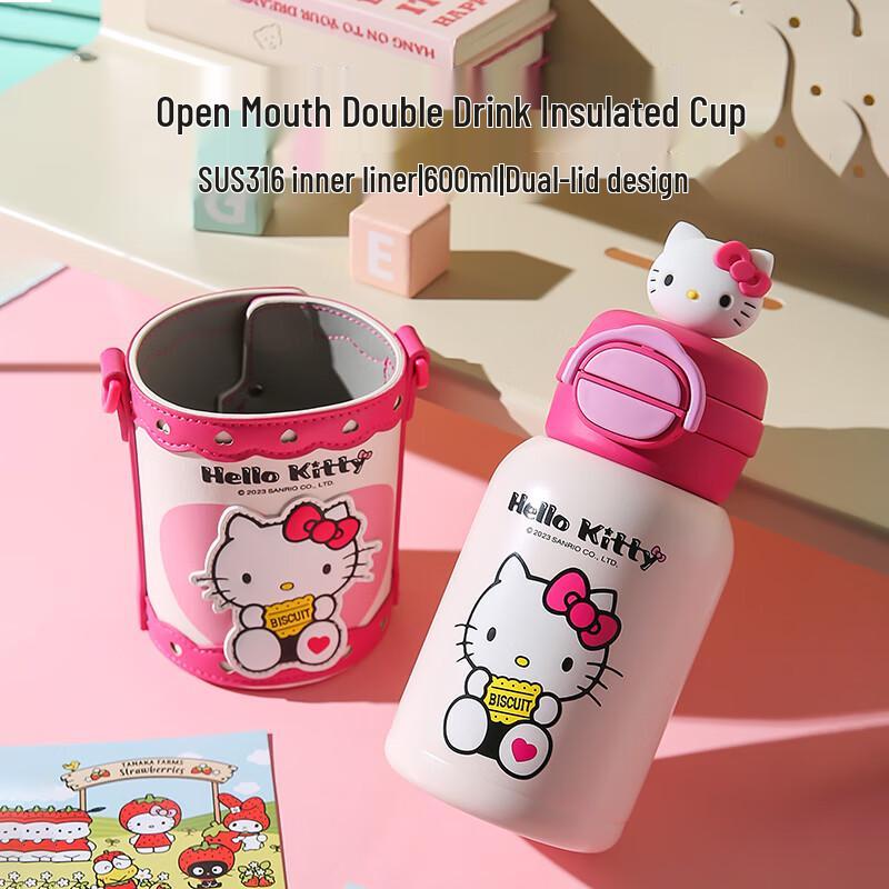 Beddybear Kids 316 SS Dual-Drink Insulated Bottle 600ml