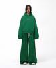 Yankoaleupeu Diploma Embroidered Wide Double-Pleat Sweatpants - Green