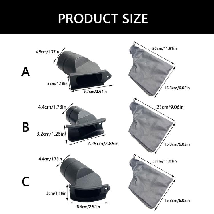 1 Set Functional Dust Collection Bag with Air Outlet for 255 Aluminum Cutter with Enhancing Stability and Longevities