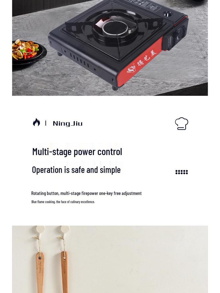 Windproof Portable Outdoor Gas Stove for Camping and Cookware