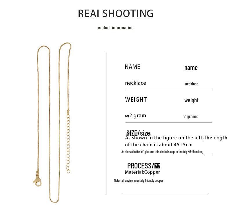 Lu District 18k Gold Box Chain Bracelet Extension and Adjustment Accessory