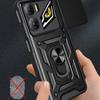 For ZTE nubia Neo 3 5G Case with Slide Camera Lid PC+TPU Kickstand Phone Cover