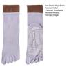 1 Pair Yoga Toe Socks with Non-slip Gripper Breathable Moisture-Wicking Ballet Dance Fitness Pilates Athletic Gym Sports Mid-calf Socks