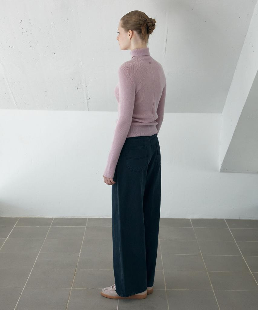 AHWE Wool Turtleneck Pull-Over_Baby Pink