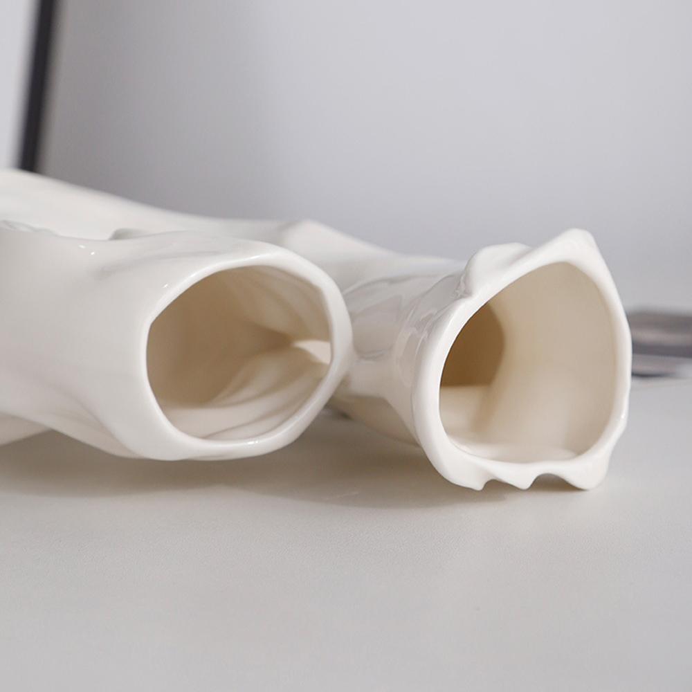 Kuss-Charakter-Paar-Vase, Keramik-Handwerksornament, Büro-Heim-Wohnzimmer-Dekorationsgeschenk, Paar, Vase