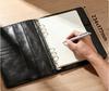 A5 A6 PU Leather 6 Metal Ring Binder - 6 Holes Notebook With Card Holder for Personal Use