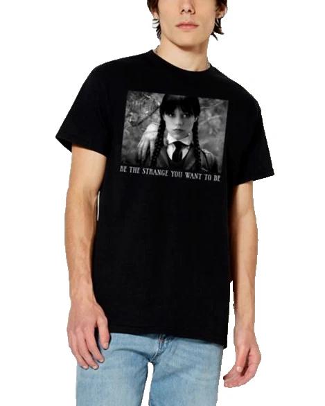 

Wednesday Addams Mens Womens Be The Strange You Want To Be Shirt NWT XL, 2XL S