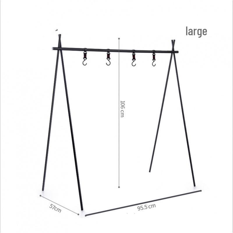 Tragbares mehrschichtiges Aluminium-Campingregal mit großer Kapazität und Stabilität