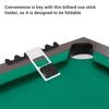 Pool Stick Holder Universal Aluminium Leather Foldable 4 Cue Billiard Cue Holder for Billiard Table Equipment