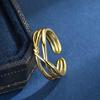 Nischen-Minimalistischer Mehrschichtiger Drahtstrang-Ring – Vielseitiges, Trendiges Design für Damen