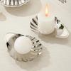 304 Stainless Steel Shell Shaped  Dessert Dish Retro Cheese Dish  Table Decoration