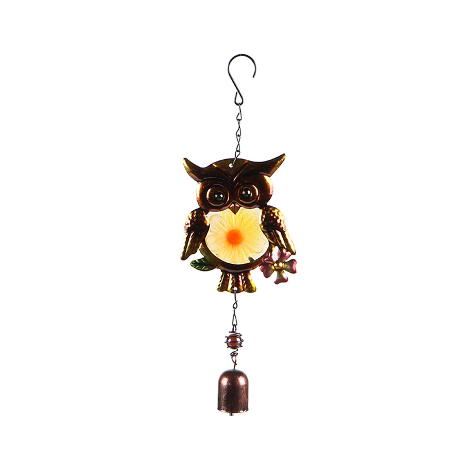 

Металлическая Сова Колокольчик Металлический Колокольчик Очарование Орнамент Художественные Ремесла для Крытый Открытый Сад Украшение Двора 2