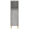 Bathroom Cabinet Grey Sonoma 30x30x100 Cm Particleboard