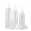 Transparente PET-Kunststoff-Quetschflasche mit Spitze für Kleber, Lotion oder Pigmente - Erhältlich in 50 ml und 100 ml