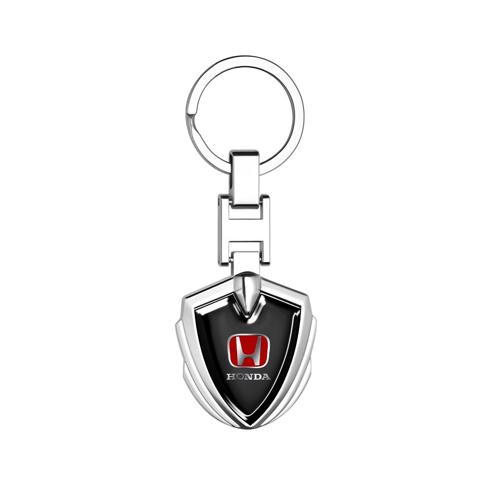 VFHJQ1 New Metal/Leather Keychain Hand-Woven Key Rope Key Ring Key Holder Gift For Honda Mugen Typer ACCORD Avancier Airwave Civic FK8