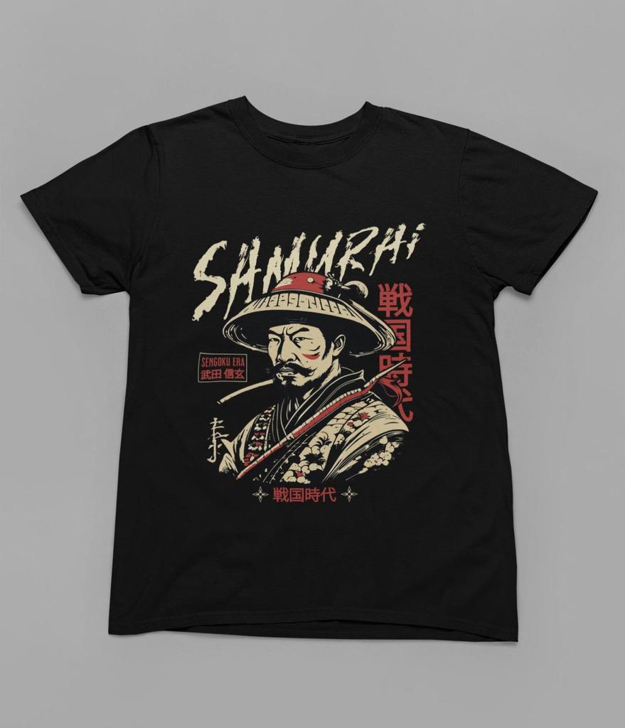 Samurai Sengoku Era T-Shirt, Japanese Warrior Vintage Graphic Tee, Feudal Japan Unisex Shirt, History Gift For Him Her