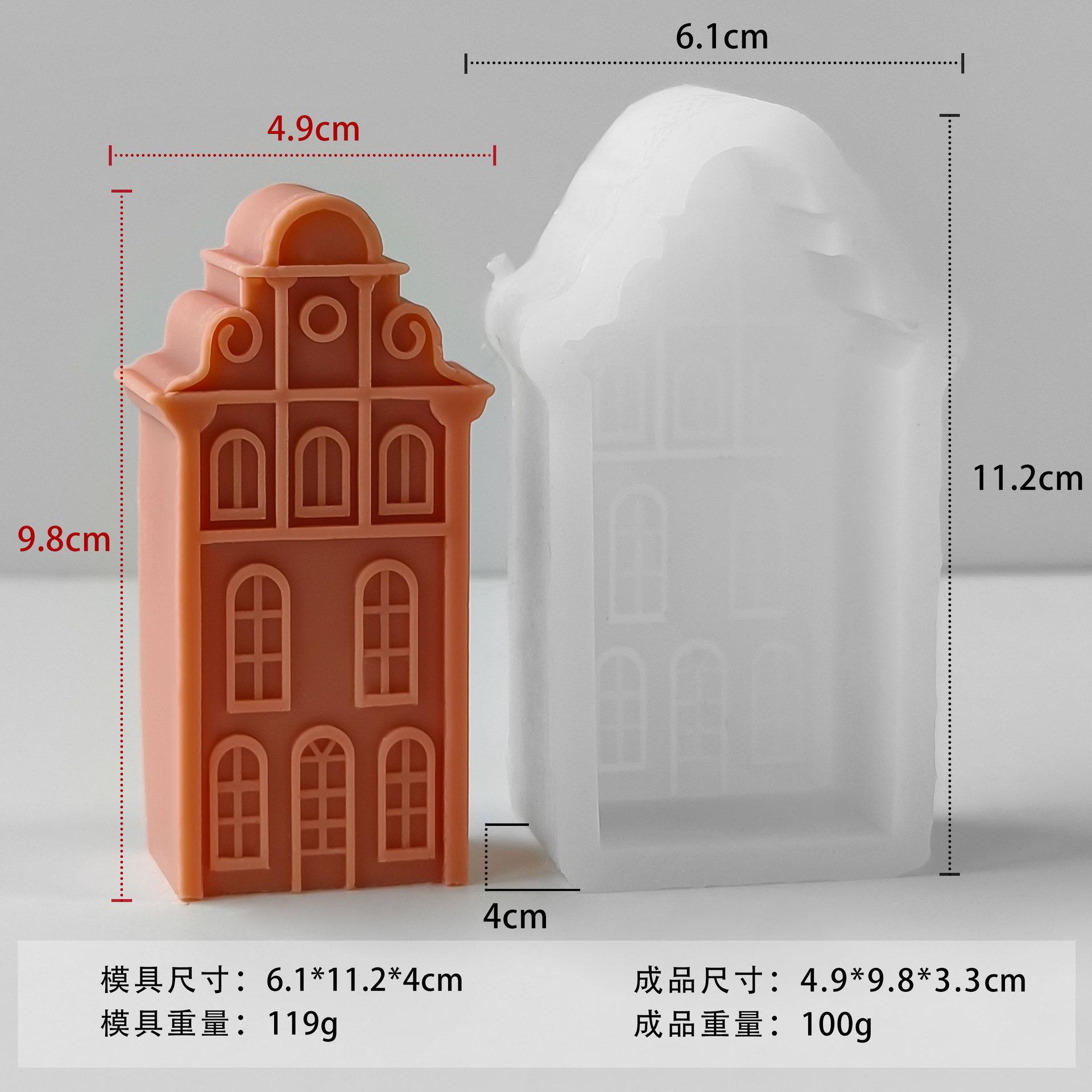 3D Вилла Деревянный Дом Силиконовая Форма для Свечей DIY Рождественский Дом Поделки Форма для Смолы Гипса Цемента Форма для Мыла Праздничный Подарок
