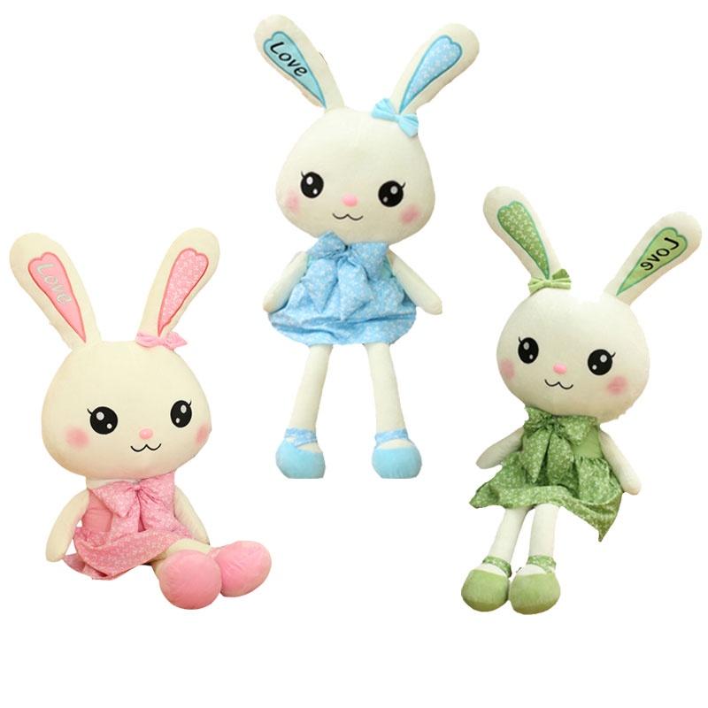 Cute Rabbit Plush Toy With Skirt Short Hair Stuffed Animal For Girls And Kids Gifts For Birthday And Holidays 30-100cm