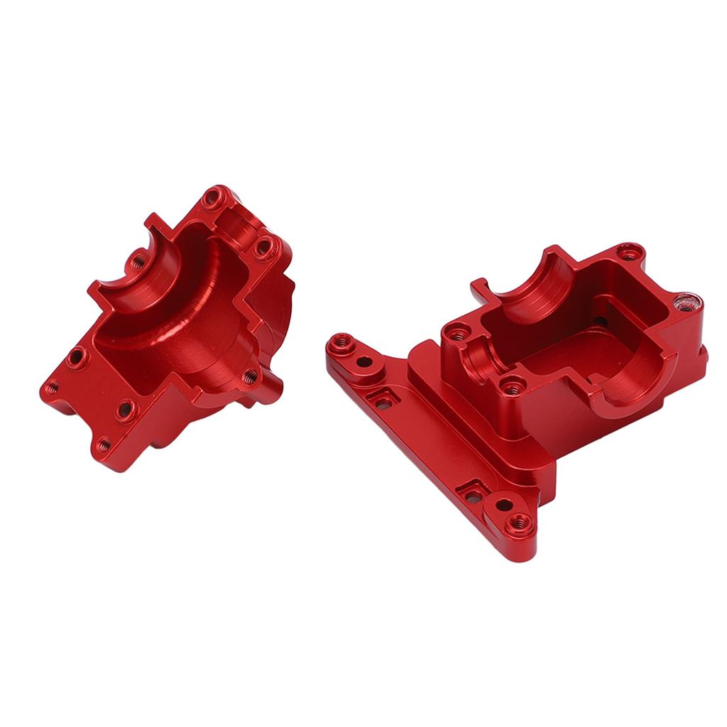 RC Gear Box Cover Front Rear Aluminum Alloy Upgrade Part Gear Case Housing for Traxxas Latrax Teton 1 18 Crawler Red