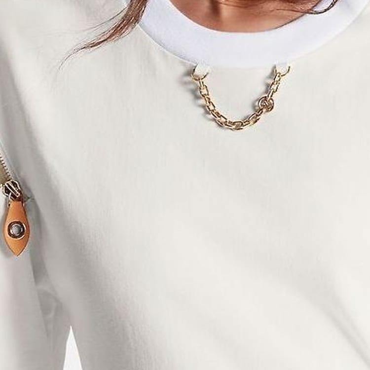 Louis Vuitton Zipper Sleeve T-Shirt Dress 1ABYGW