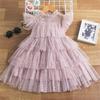 Girls Summer Sleeveless Tutu Dress Baby Girl Casual Party Princess Dress Flower