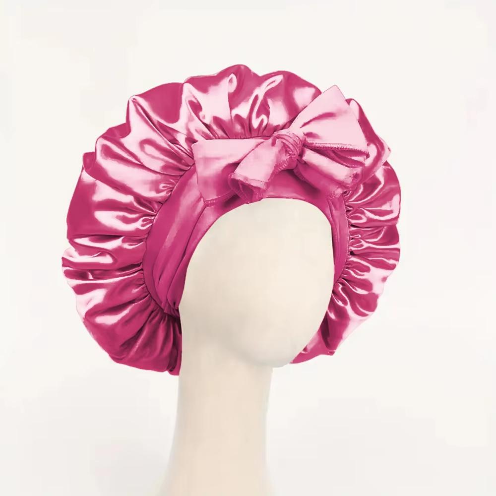 Silk Satin Sleep Bonnet with Adjustable