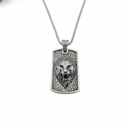Domineering Lion Pendant Hip-hop Jewelry Necklace