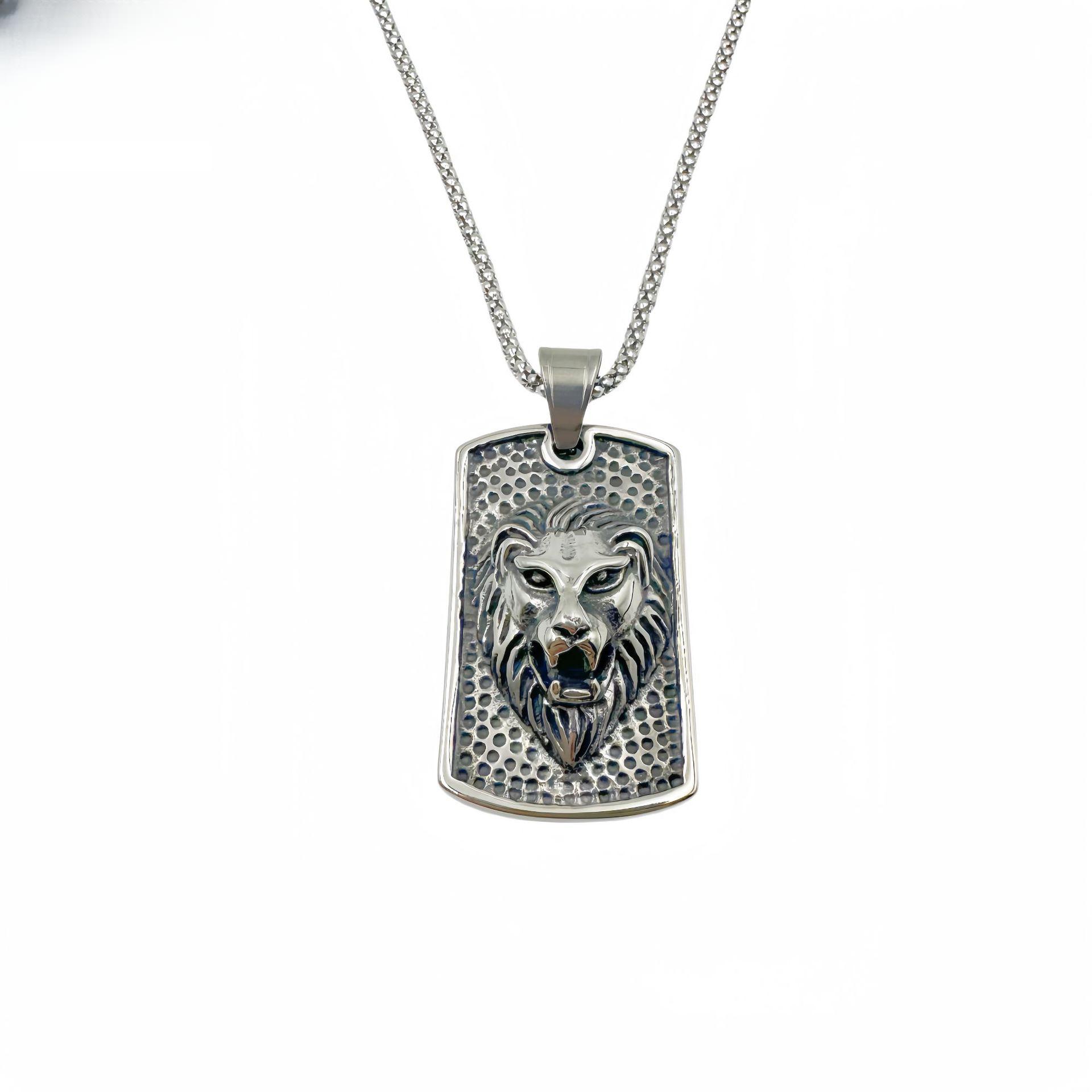 

Domineering Lion Pendant Hip-hop Jewelry Necklace