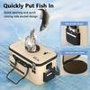 Portable Foldable EVA Fishing Bucket 12/17/22L with Handle Live Fish Bucket Large Capacity Fishing Container Fishing Accessories