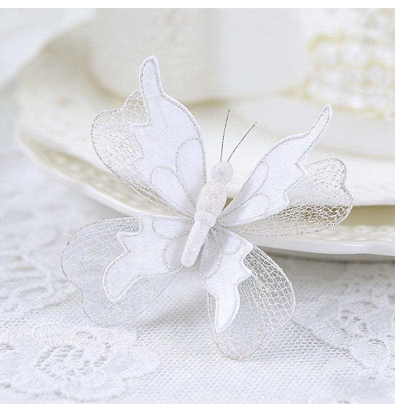 New Sequin Butterfly Christmas Tree Pendant - Festive Decorative Accessory