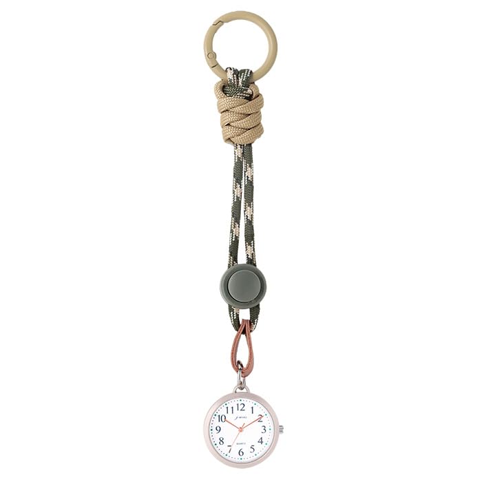 Watch with Khaki J-AXIS Paracord-Style Strap, Carabiner, Carabiner, Paracord-Style Backpack/Bag (CF2C0032), Women s/Men s/Unisex,