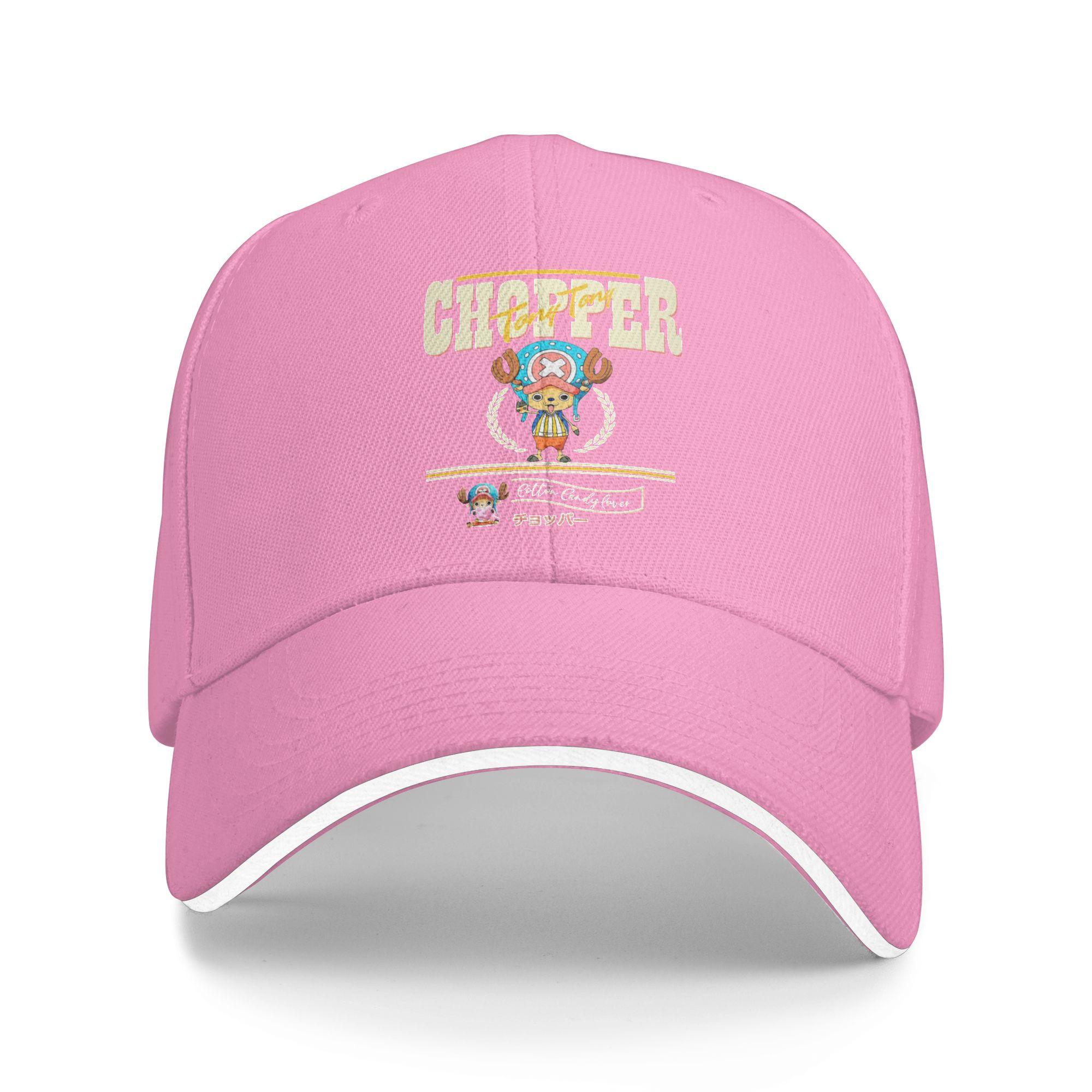 

Tony Tony Chopper Cotton Candy Lover One Piece Baseball Caps Hip Hop Sandwich Hats for Men Women Adjustable Sun Cap Outdoor One Size розовый