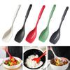 Large Silicone Cooking Spoon Spatula Kit Non-Stick Slotted Solid Spoon Set Hanging Hole Design