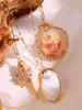 Retro Gold-Tone Shell Pendant Necklace Unique Layered DIY Fashion Jewelry for Women Perfect for Beach Vacations Gift Idea