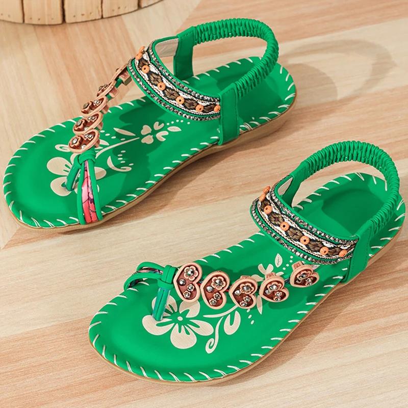 Fashion Women's Sandals Bohemia Style Sandals Summer New Shoes for Woman Flip Flops Beach Summer Shoes Women Low Heels Footwear