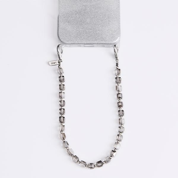 Uniq Coehl Candy Gem Handstrap           Uniwersalny Sznurek Do Telefonu Na Rękę Srebrny/Silver Sparkling