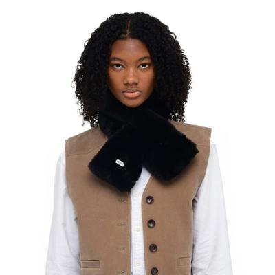 Velsey Fake Fur Solid Muffler [BLACK]